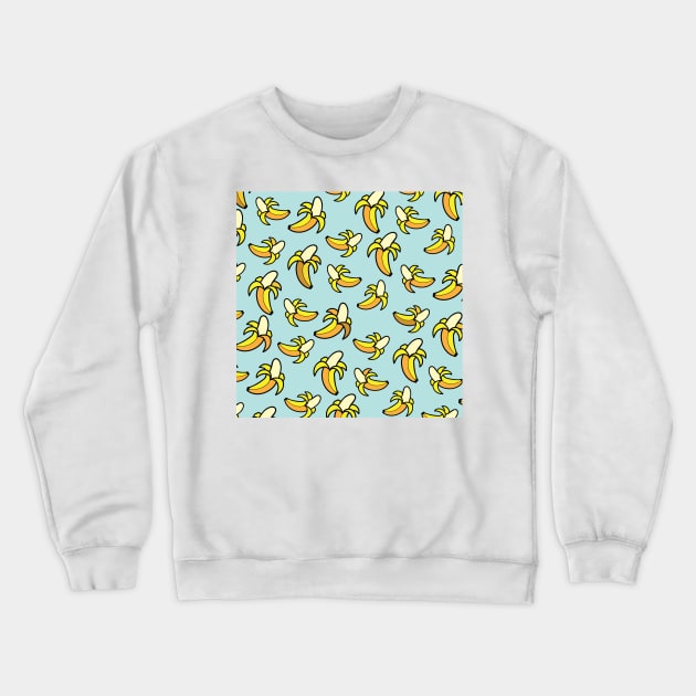 Banana Pattern 15 Crewneck Sweatshirt by B&K